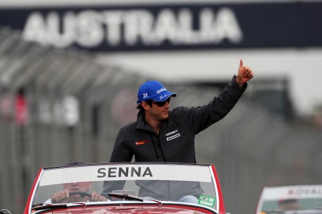 Løbet blev kort for Bruno Senna